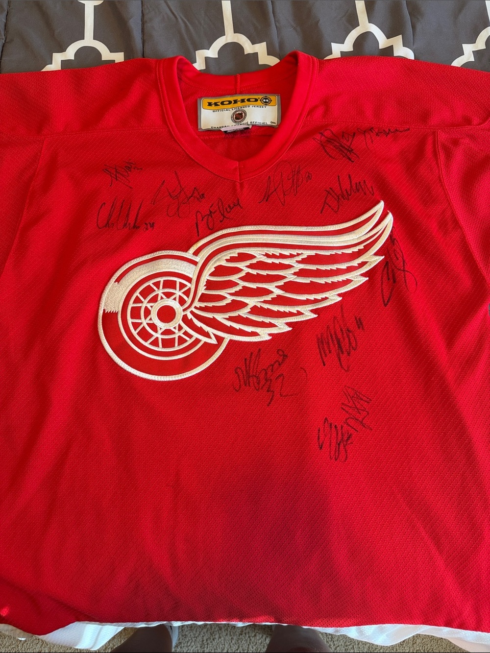 Detroit Red Wings KOHO autographed jersey